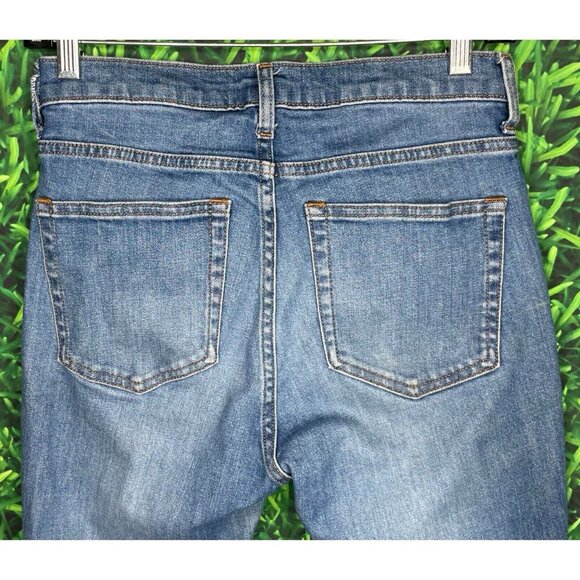 Everlane Women's Size 27 Ankle High Rise Medium Wash Denim Blue Jeans - Picture 4 of 5